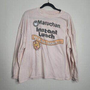 Maruchan Ramen Noodle Instant Lunch Long Sleeve T-Shirt Size L